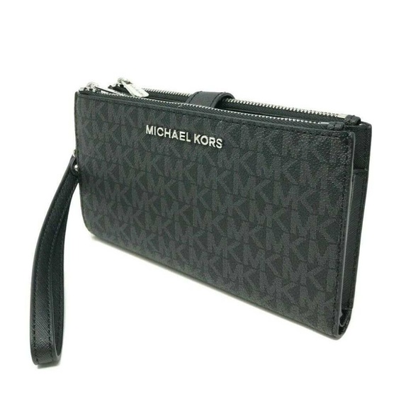 Michael Kors MK Jet Set Travel Double Zip Wallet - Picture 3 of 8